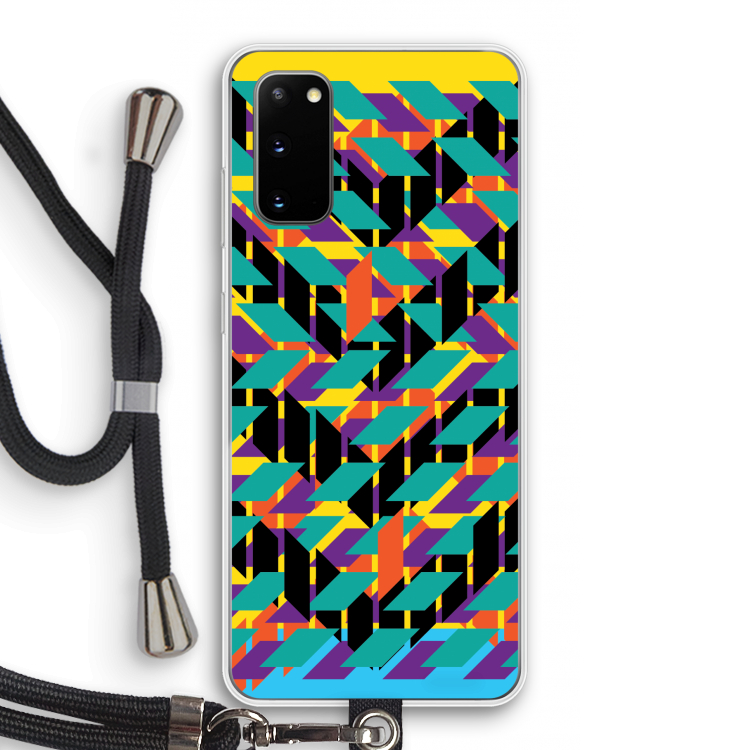 Skew Bee 1: Samsung Galaxy S20 Transparant Hoesje met koord