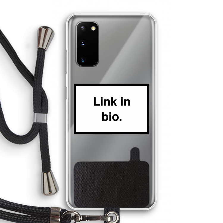 Link in bio: Samsung Galaxy S20 Transparant Hoesje met koord