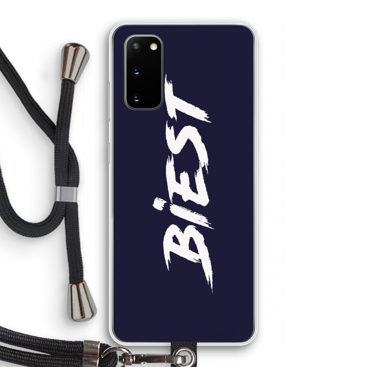 Biest: Samsung Galaxy S20 Transparant Hoesje met koord