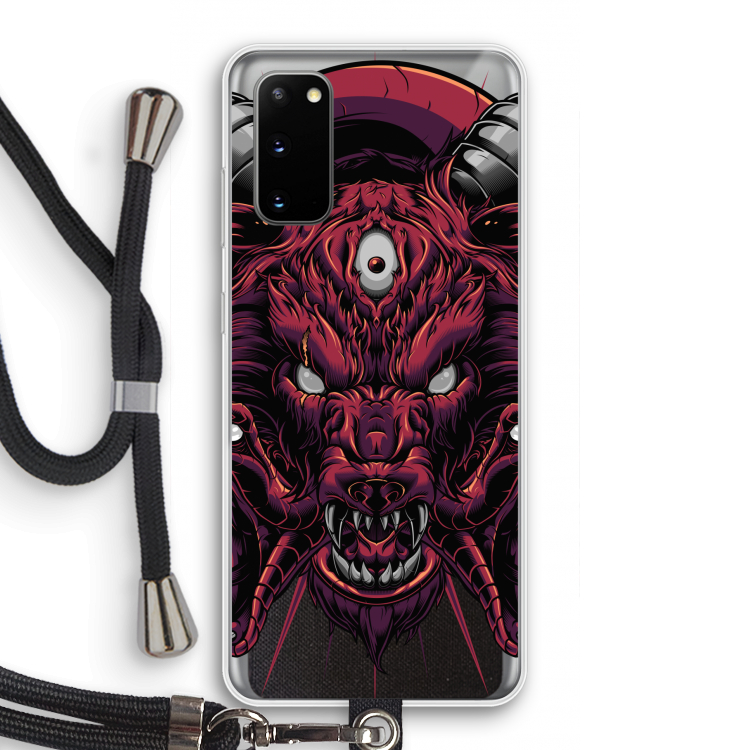 Hell Hound and Serpents: Samsung Galaxy S20 Transparant Hoesje met koord