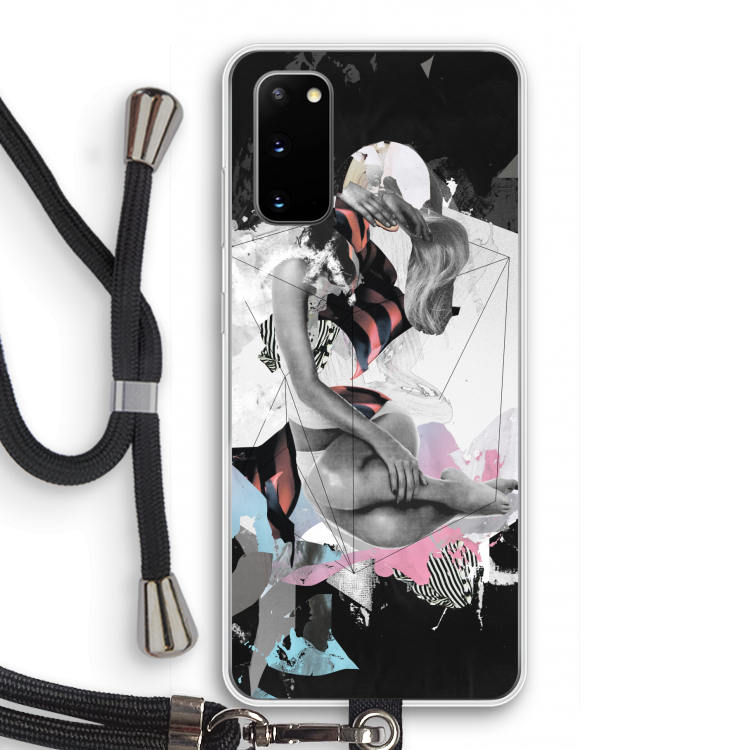 Camouflage de sommeil: Samsung Galaxy S20 Transparant Hoesje met koord