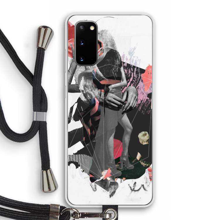 Dissimulation du réel: Samsung Galaxy S20 Transparant Hoesje met koord