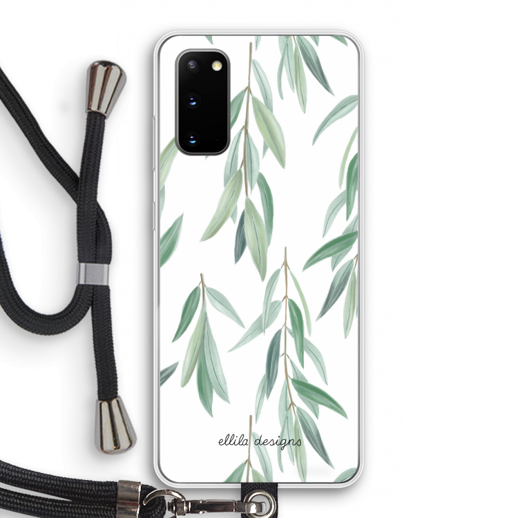 Branch up your life: Samsung Galaxy S20 Transparant Hoesje met koord