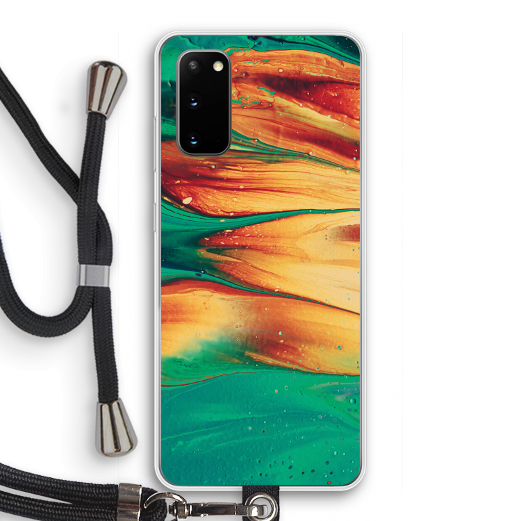 Green Inferno: Samsung Galaxy S20 Transparant Hoesje met koord