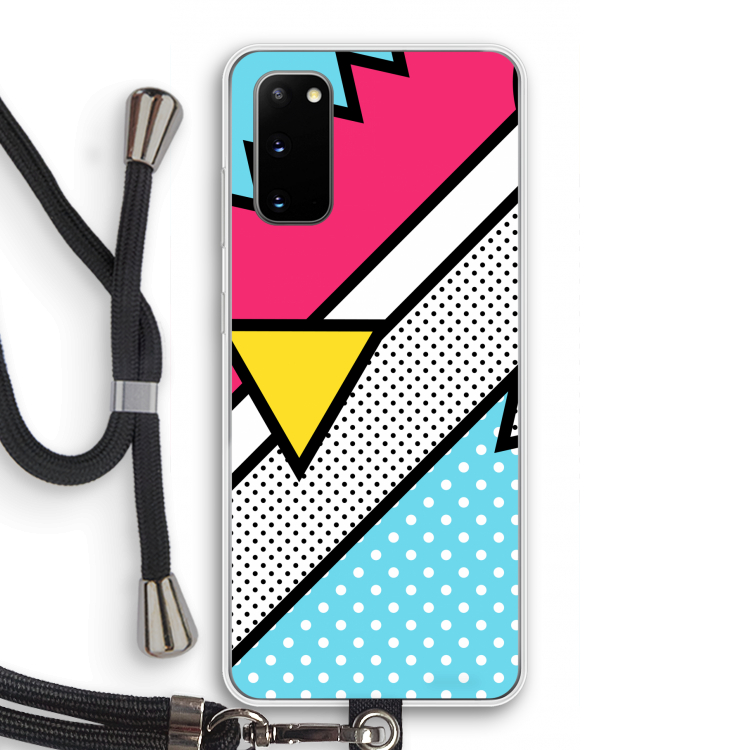 Pop Art #3: Samsung Galaxy S20 Transparant Hoesje met koord