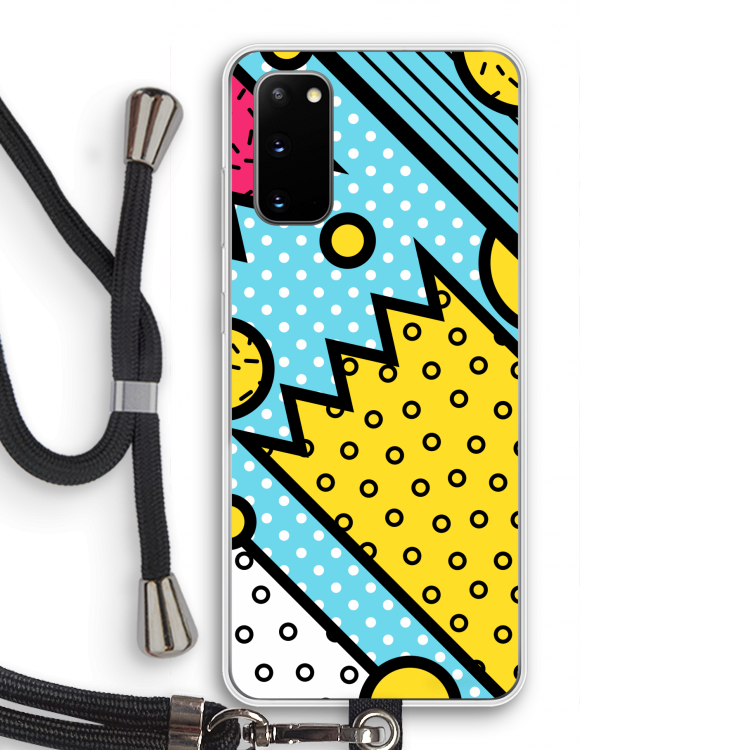 Pop Art #1: Samsung Galaxy S20 Transparant Hoesje met koord