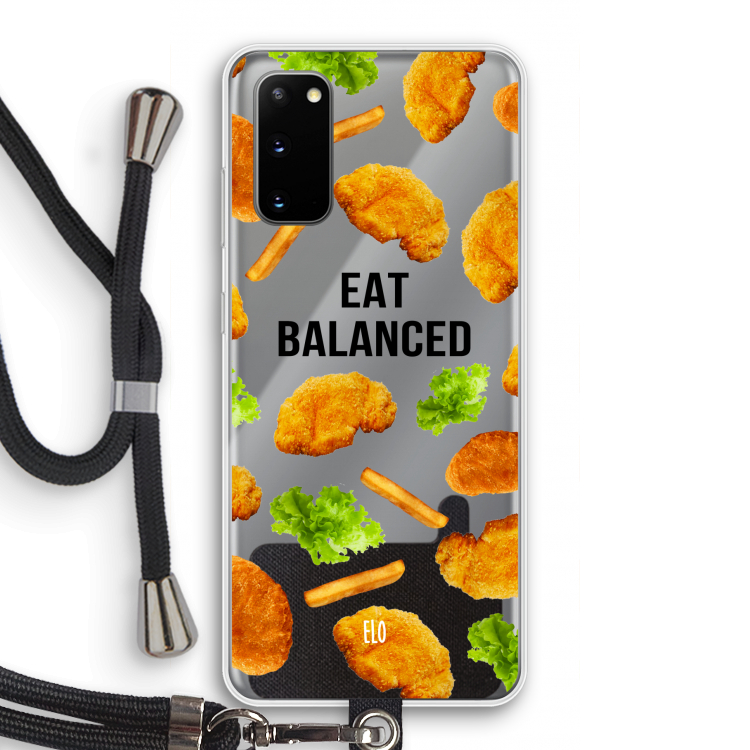 Eat Balanced: Samsung Galaxy S20 Transparant Hoesje met koord