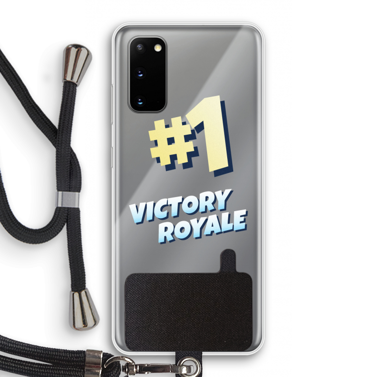 Victory Royale: Samsung Galaxy S20 Transparant Hoesje met koord