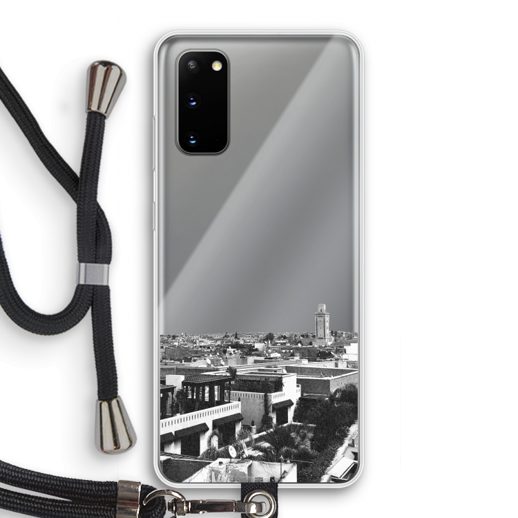 Marrakech Skyline : Samsung Galaxy S20 Transparant Hoesje met koord