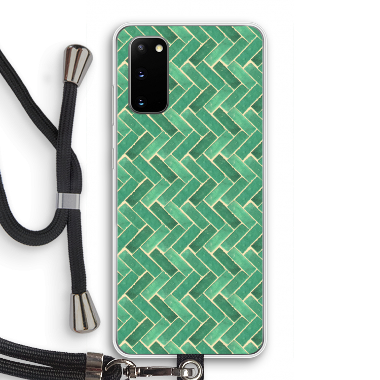 Moroccan tiles 2: Samsung Galaxy S20 Transparant Hoesje met koord