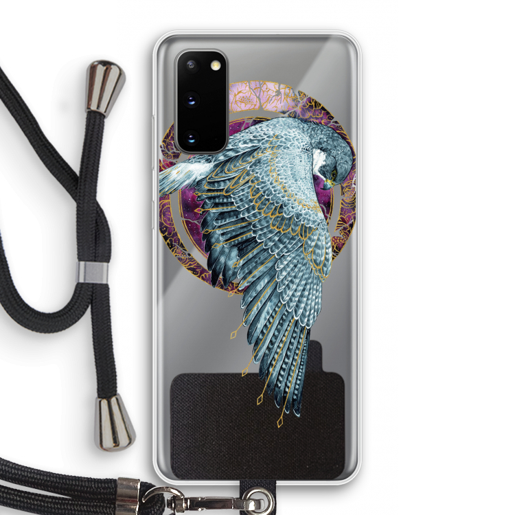 Golden Falcon: Samsung Galaxy S20 Transparant Hoesje met koord