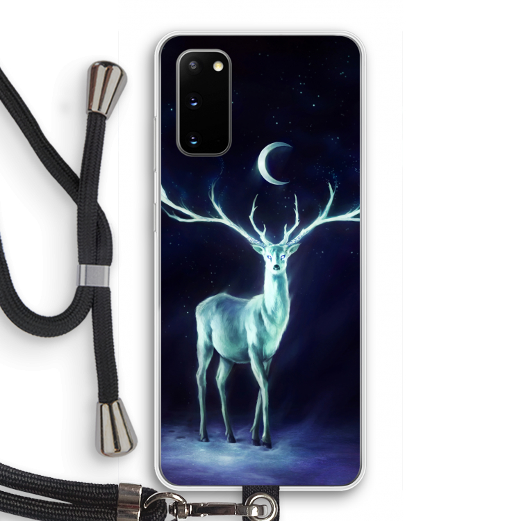 Nightbringer: Samsung Galaxy S20 Transparant Hoesje met koord