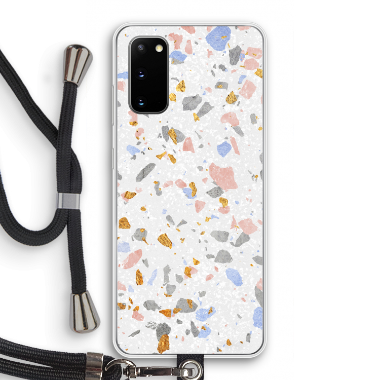 Terrazzo N°8: Samsung Galaxy S20 Transparant Hoesje met koord