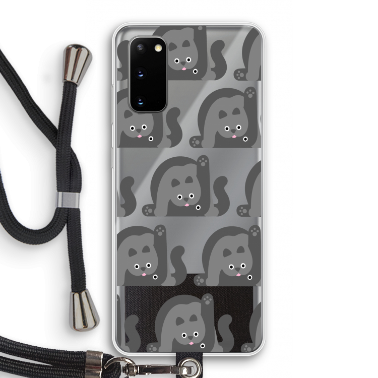 Cats: Samsung Galaxy S20 Transparant Hoesje met koord