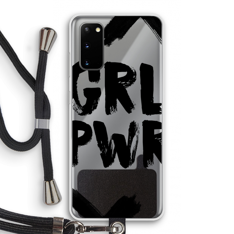 Girl Power #2: Samsung Galaxy S20 Transparant Hoesje met koord