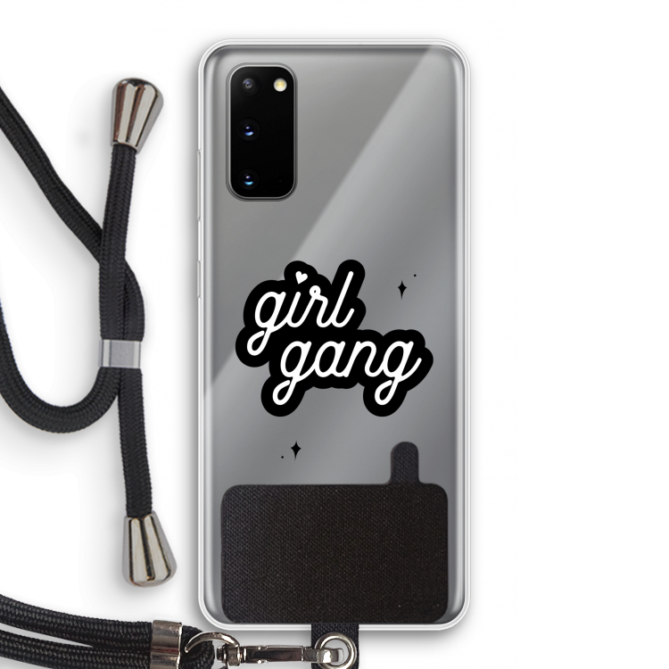 Girl Gang: Samsung Galaxy S20 Transparant Hoesje met koord