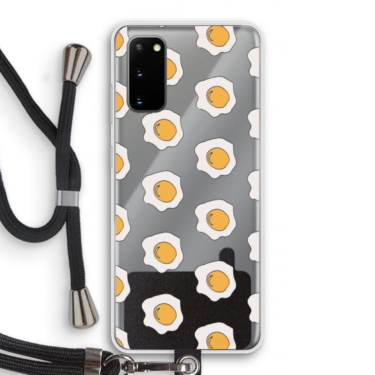 Bacon to my eggs #1: Samsung Galaxy S20 Transparant Hoesje met koord