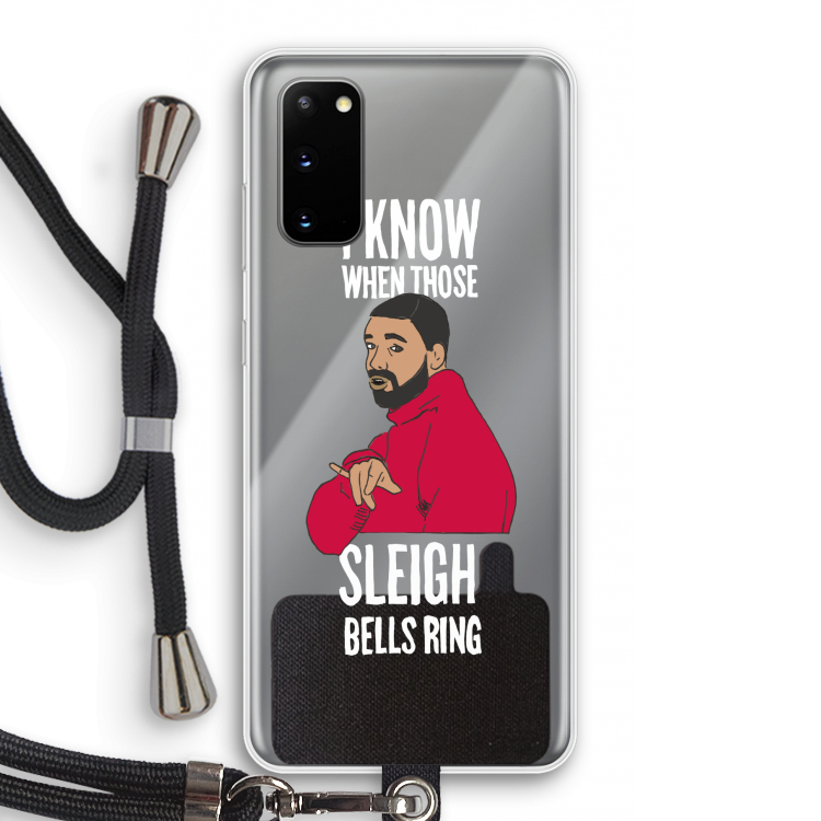 Sleigh Bells Ring: Samsung Galaxy S20 Transparant Hoesje met koord