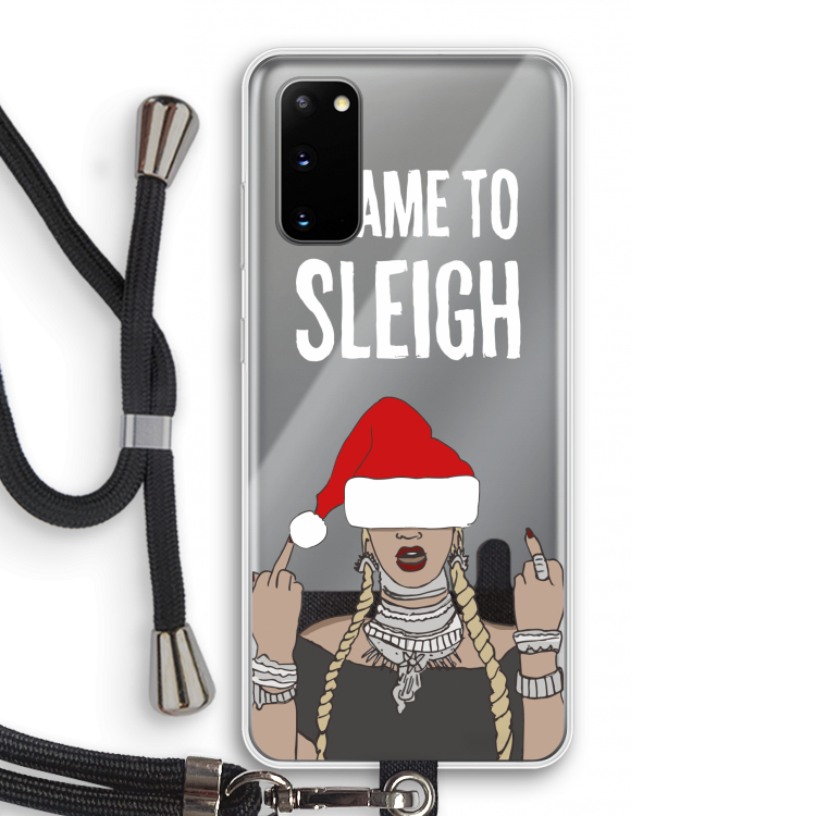 Came To Sleigh: Samsung Galaxy S20 Transparant Hoesje met koord