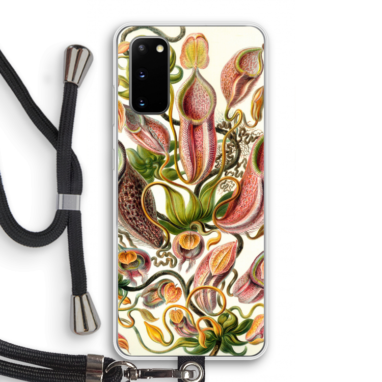 Haeckel Nepenthaceae: Samsung Galaxy S20 Transparant Hoesje met koord