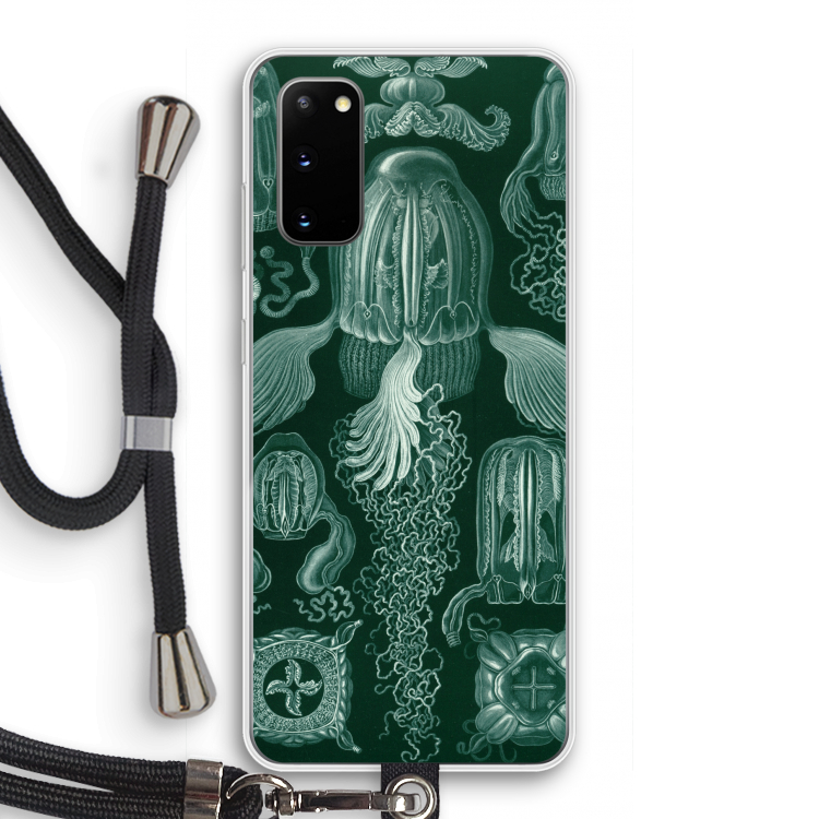Haeckel Cubomedusae: Samsung Galaxy S20 Transparant Hoesje met koord