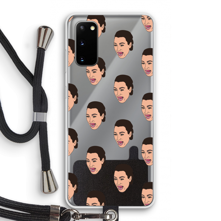 Ugly Cry Call: Samsung Galaxy S20 Transparant Hoesje met koord