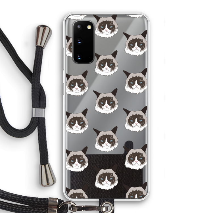 It's a Purrr Case: Samsung Galaxy S20 Transparant Hoesje met koord