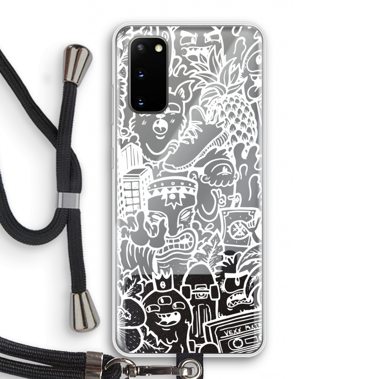 Vexx Mixtape #2: Samsung Galaxy S20 Transparant Hoesje met koord