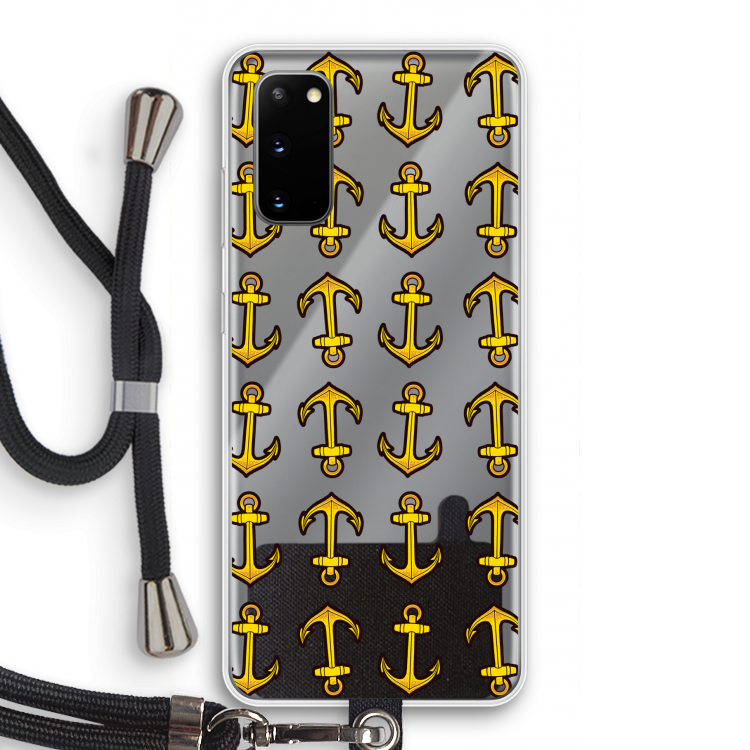 Musketon Anchor: Samsung Galaxy S20 Transparant Hoesje met koord