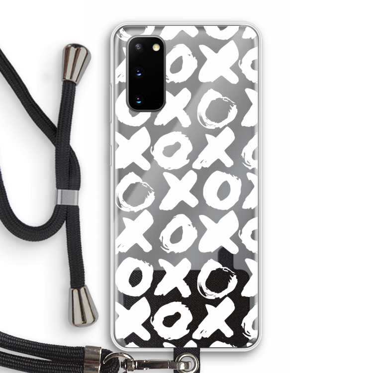 XOXO: Samsung Galaxy S20 Transparant Hoesje met koord