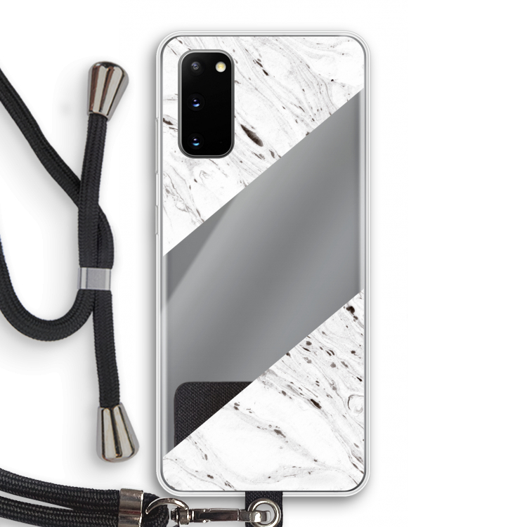 Biggest stripe: Samsung Galaxy S20 Transparant Hoesje met koord