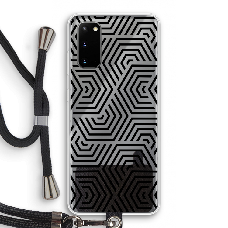 Magic pattern: Samsung Galaxy S20 Transparant Hoesje met koord