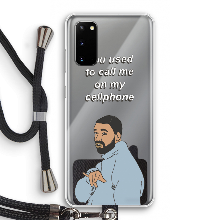 Hotline bling: Samsung Galaxy S20 Transparant Hoesje met koord