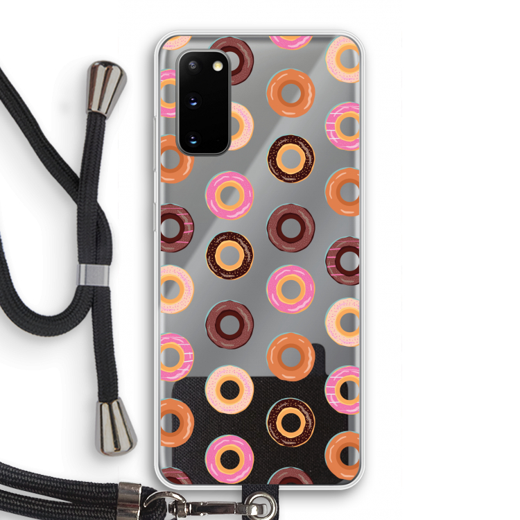 Donuts: Samsung Galaxy S20 Transparant Hoesje met koord
