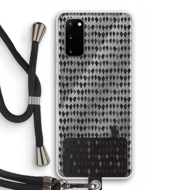 Crazy shapes: Samsung Galaxy S20 Transparant Hoesje met koord
