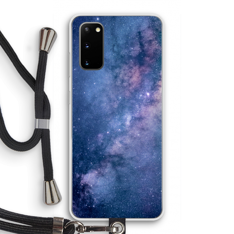Nebula: Samsung Galaxy S20 Transparant Hoesje met koord