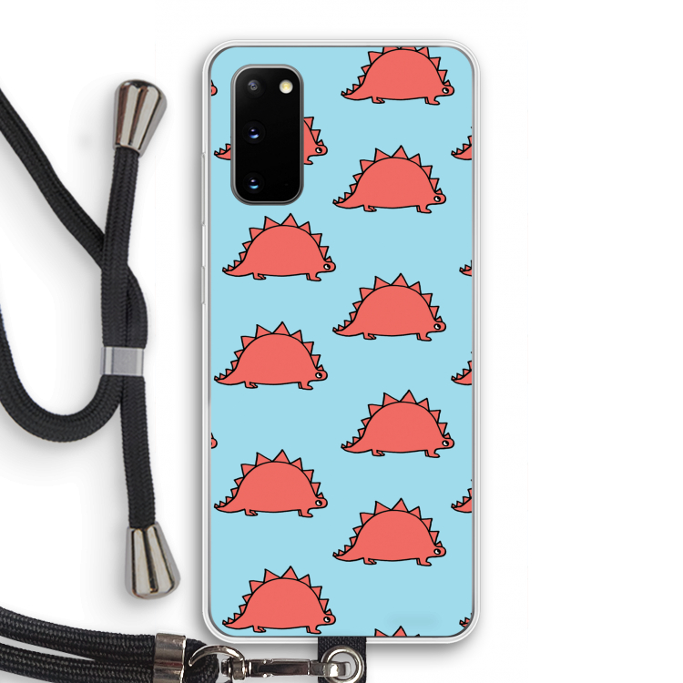 Dinosawrr: Samsung Galaxy S20 Transparant Hoesje met koord