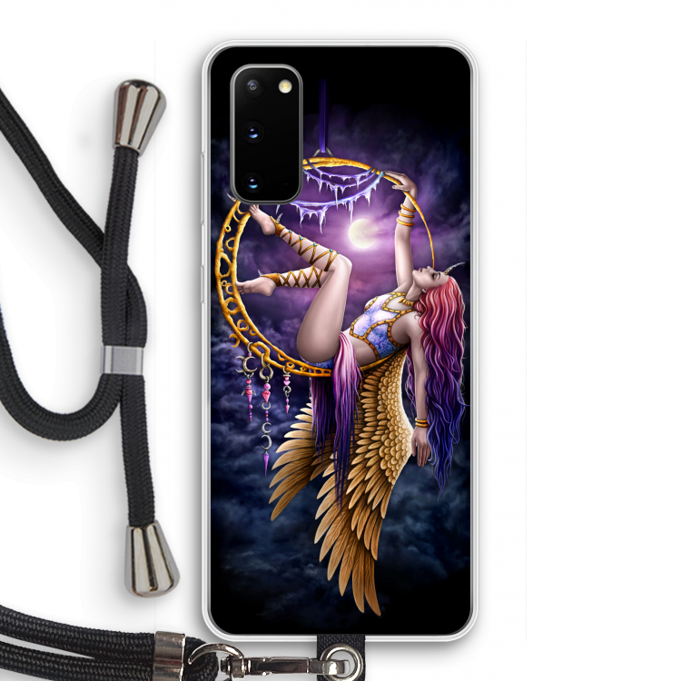 Aerial Angel: Samsung Galaxy S20 Transparant Hoesje met koord