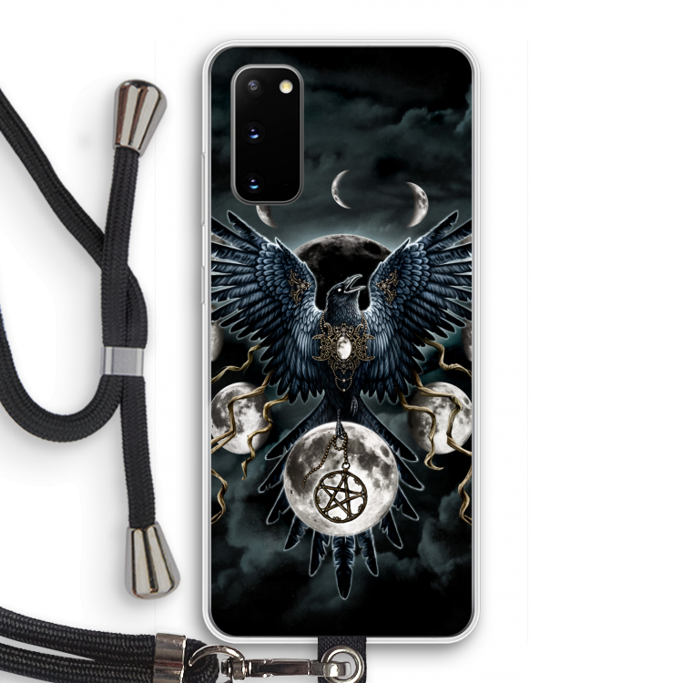 Sinister Wings: Samsung Galaxy S20 Transparant Hoesje met koord