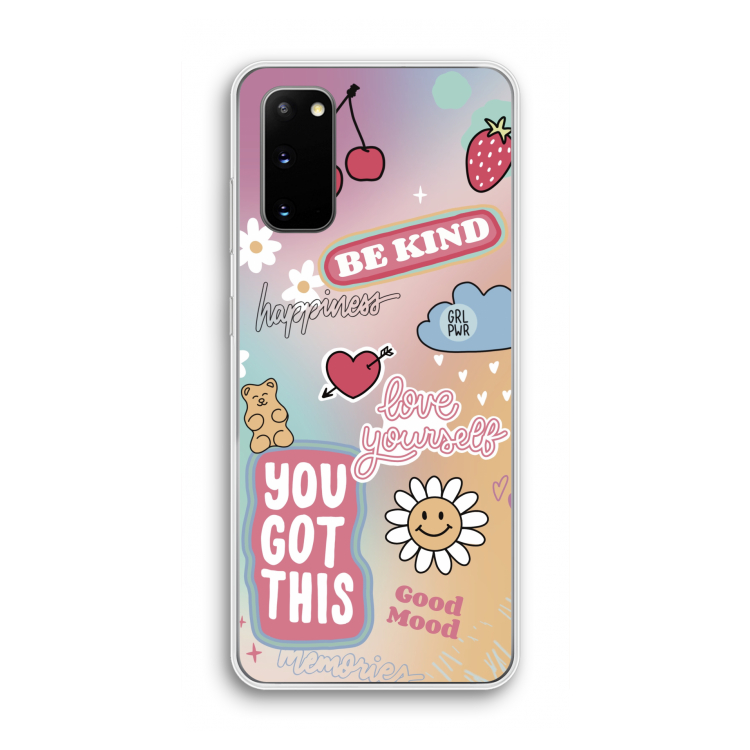Positivity: Samsung Galaxy S20 Transparant Hoesje