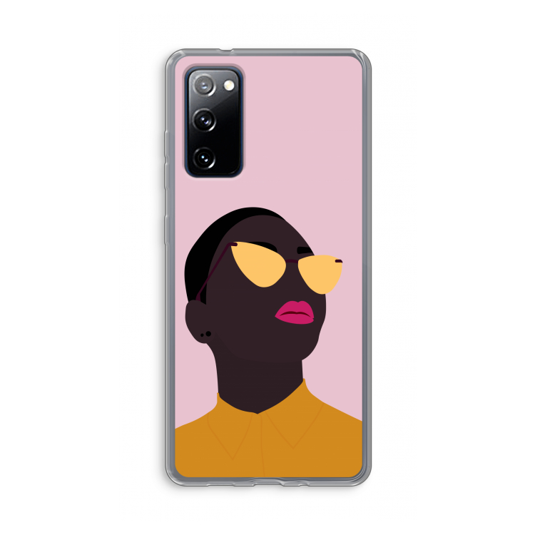Yellow glasses: Samsung Galaxy S20 FE / S20 FE 5G Transparant Hoesje