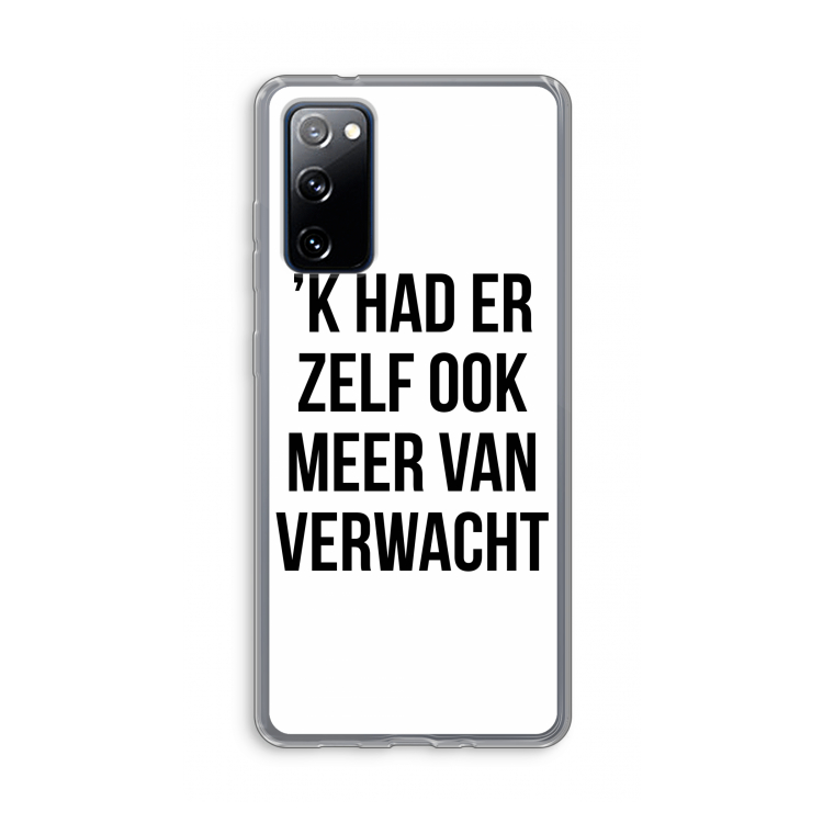 Meer verwacht: Samsung Galaxy S20 FE / S20 FE 5G Transparant Hoesje