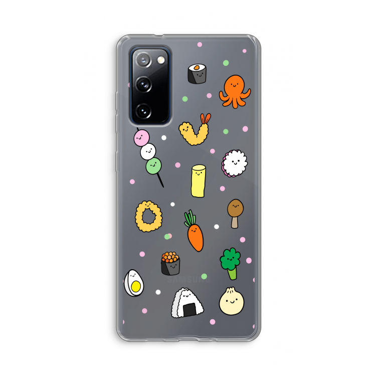 Happy bento friends: Samsung Galaxy S20 FE / S20 FE 5G Transparant Hoesje