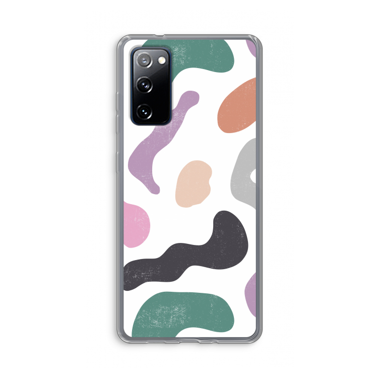 Memphis Shapes: Samsung Galaxy S20 FE / S20 FE 5G Transparant Hoesje