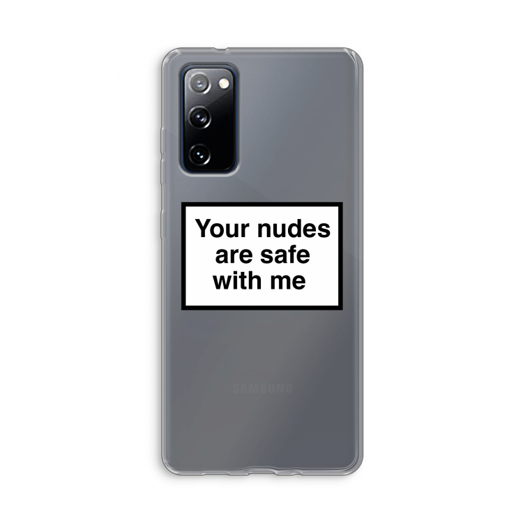 Safe with me: Samsung Galaxy S20 FE / S20 FE 5G Transparant Hoesje