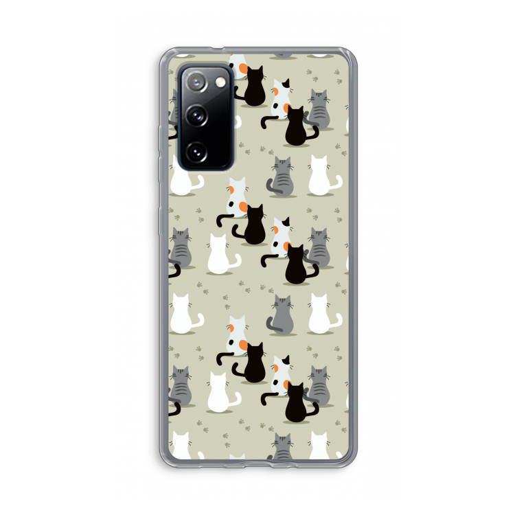 Katten: Samsung Galaxy S20 FE / S20 FE 5G Transparant Hoesje