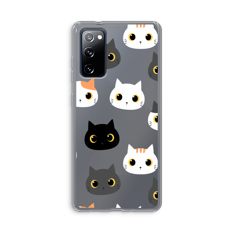 Katten: Samsung Galaxy S20 FE / S20 FE 5G Transparant Hoesje