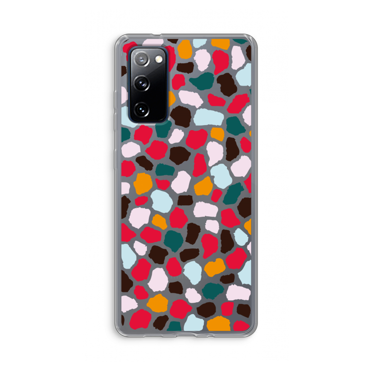 Colored Giraffe: Samsung Galaxy S20 FE / S20 FE 5G Transparant Hoesje