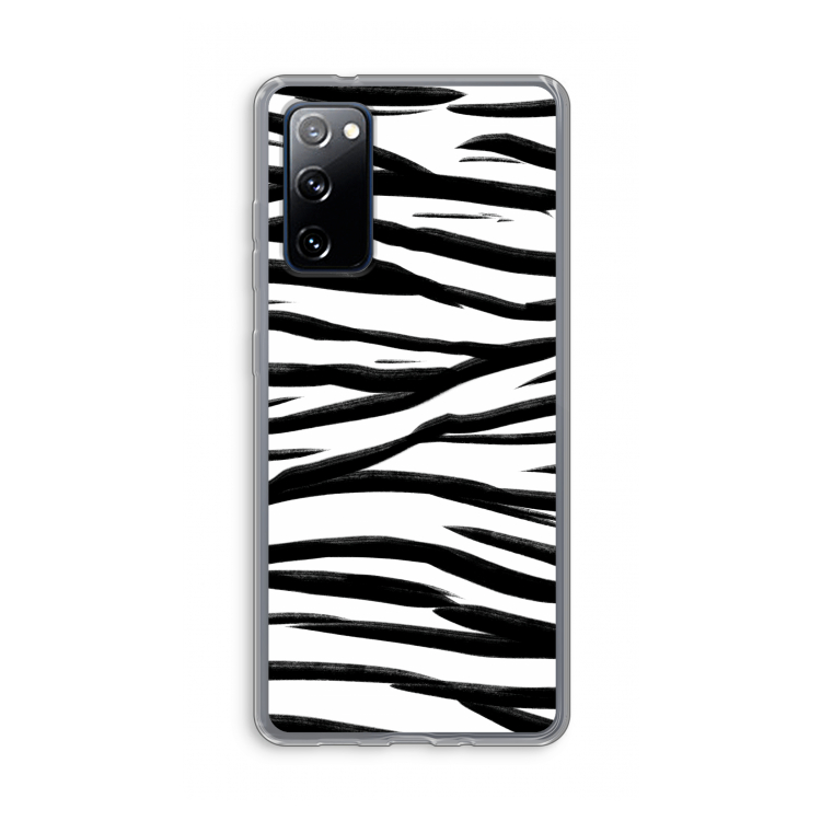 Zebra pattern: Samsung Galaxy S20 FE / S20 FE 5G Transparant Hoesje