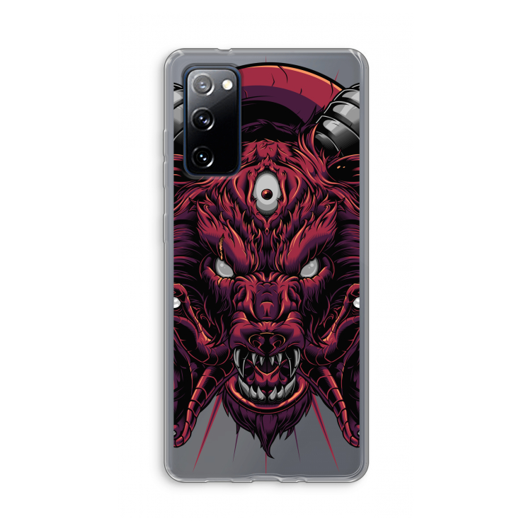 Hell Hound and Serpents: Samsung Galaxy S20 FE / S20 FE 5G Transparant Hoesje